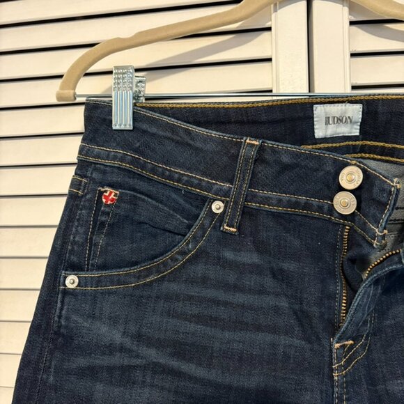 Hudson Palerme Knee Cuffed Jean Shorts, Stella 30 - Picture 4 of 8